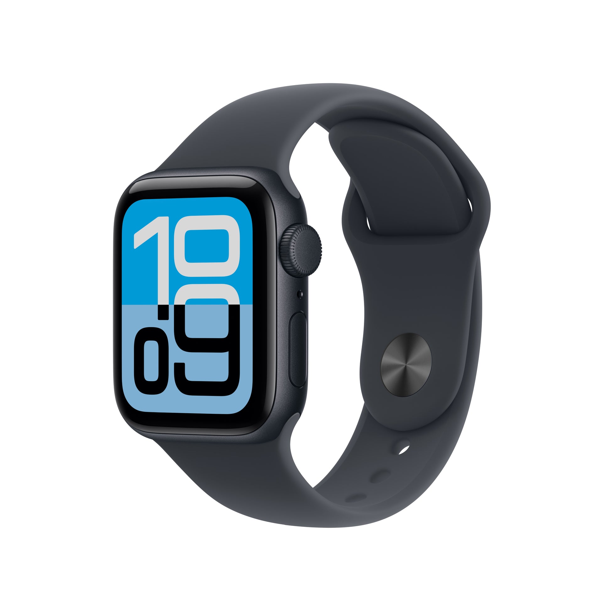 Apple Watch SE 40 mm GPS – Aluminium Schwarz, Sportarmband, Midnight, M/L, 50 m, für iPhone