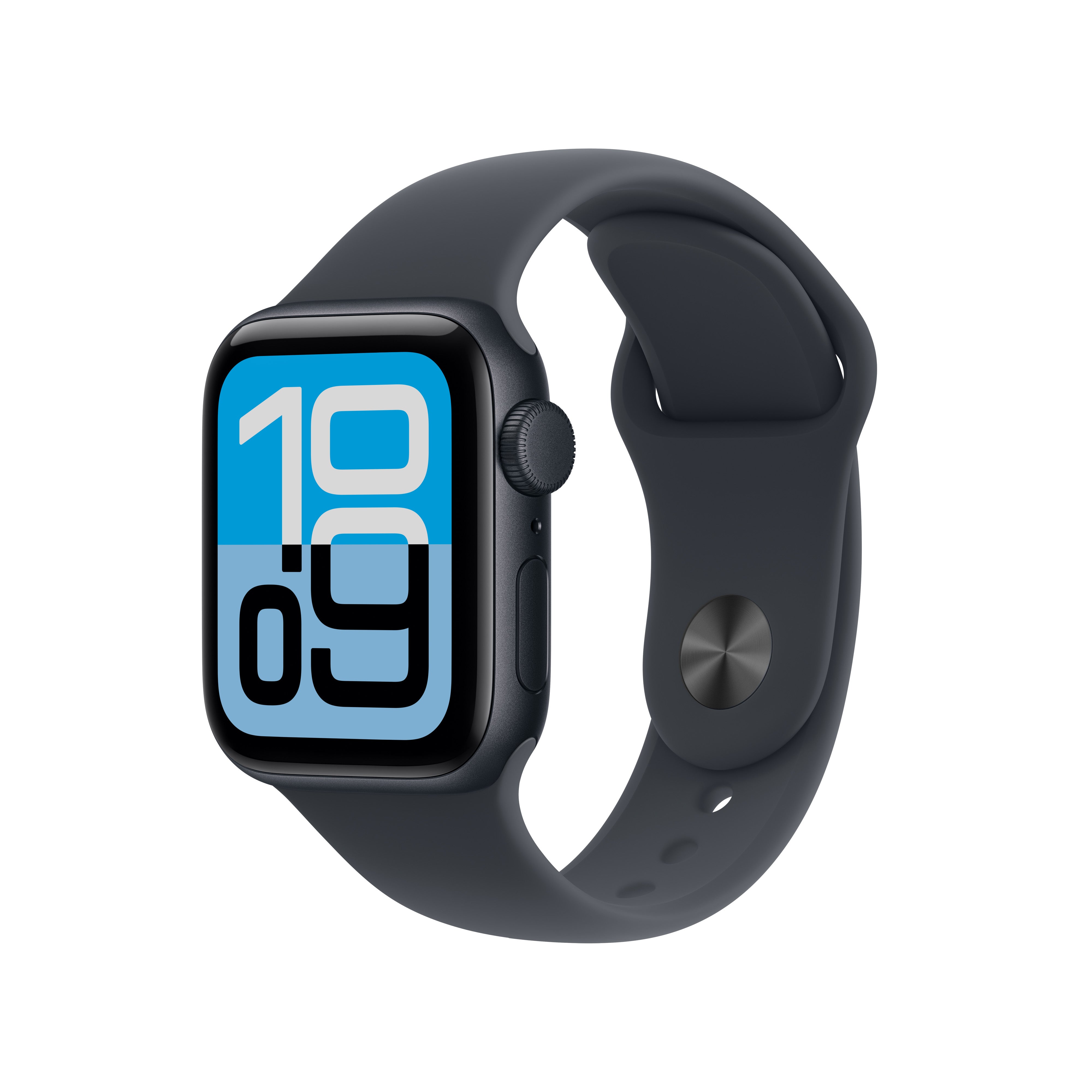 Apple Watch SE 40 mm GPS – Aluminium Schwarz, Sportarmband, Midnight, M/L, 50 m, für iPhone