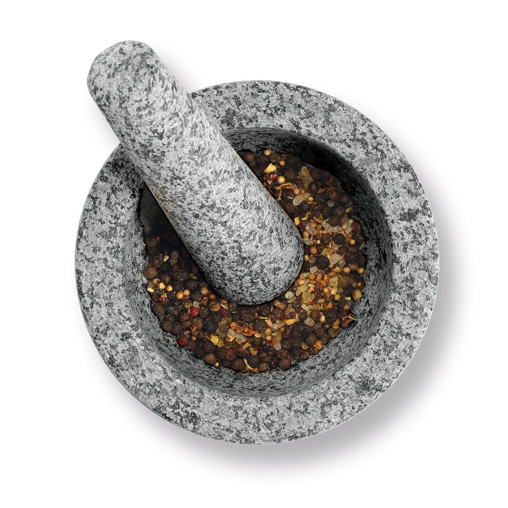 Zeller Present Mörser mit Stössel Ø 14 × 10 cm, Granit, Grau
