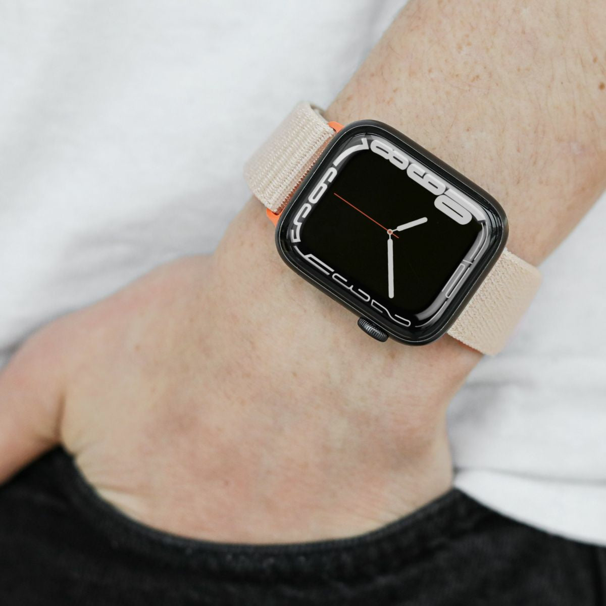 Vonmählen Fitness Loop 2 – Armband – für Apple Watch (diverse Grössen), Creme, Nylon