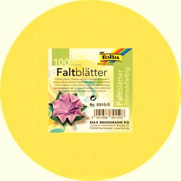 Folia Faltblätter – Ø 150 mm – 70 g/m² – sortiert – 100 Blatt
