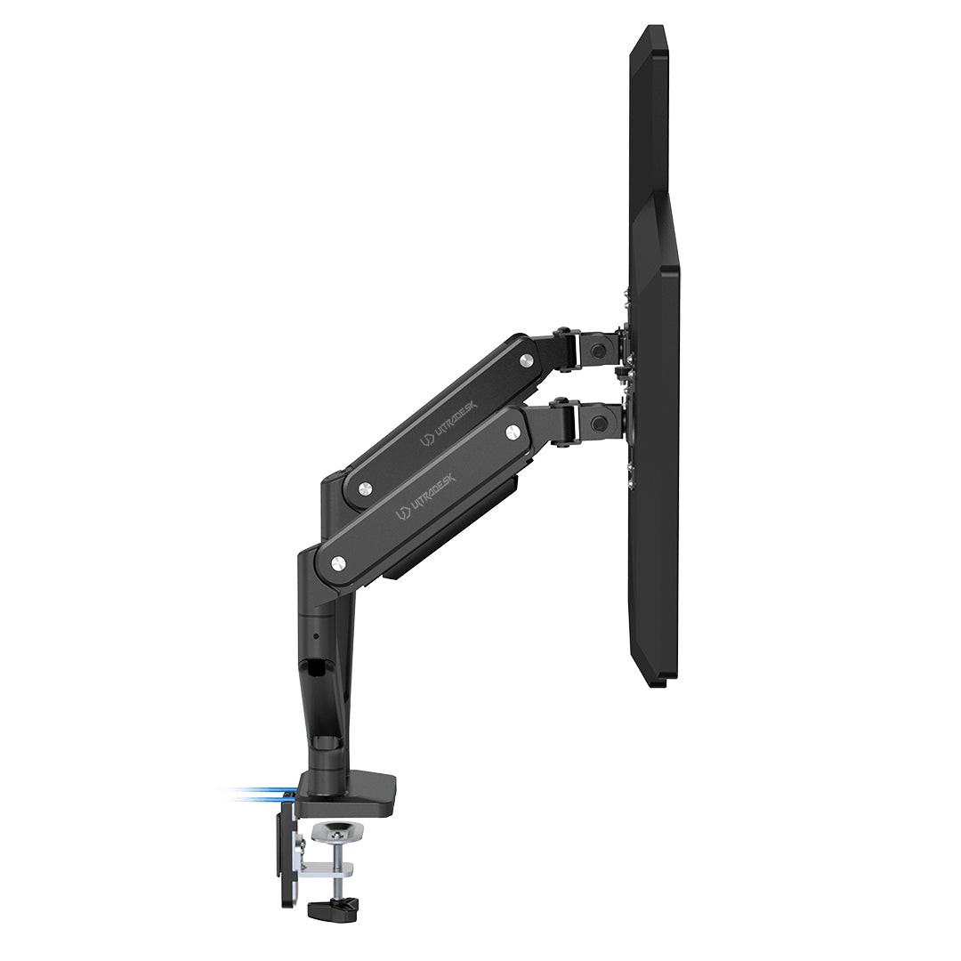 Ultradesk Monitorarm Tischhalterung – 2 Monitore – bis 32" – VESA 75×75/100×100 mm – Gasfeder