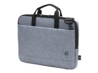 DICOTA Eco Slim MOTION Notebook-Tasche bis 13,3" – abnehmbarer Schultergurt, Recyceltes PET – Blue Denim