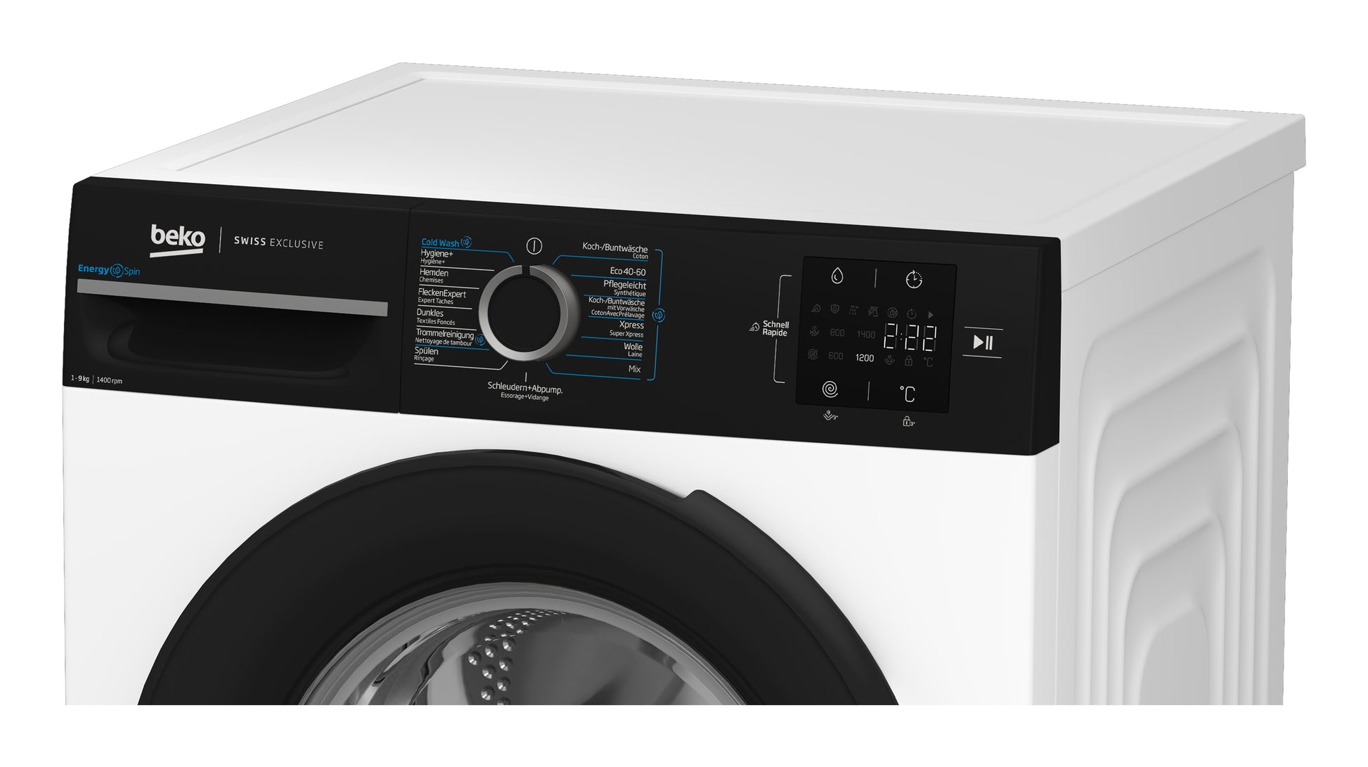 Beko Waschmaschine WM229 – 9 kg, Energieeffizienz A, 1400 U/min – weiss