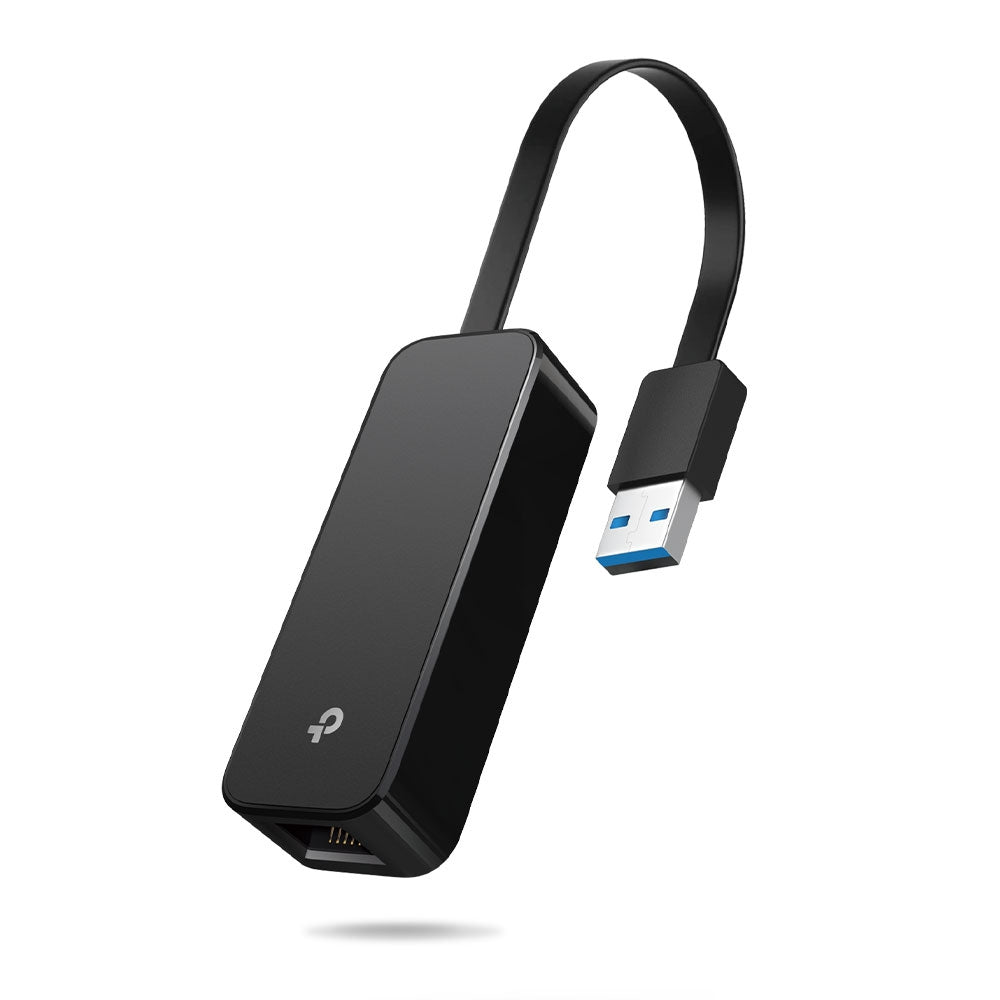 TP-Link Netzwerkadapter USB-A zu RJ-45 – 1 Gbit/s, USB 3.2 Gen 1 (5 Gbit/s), Plug & Play, Schwarz
