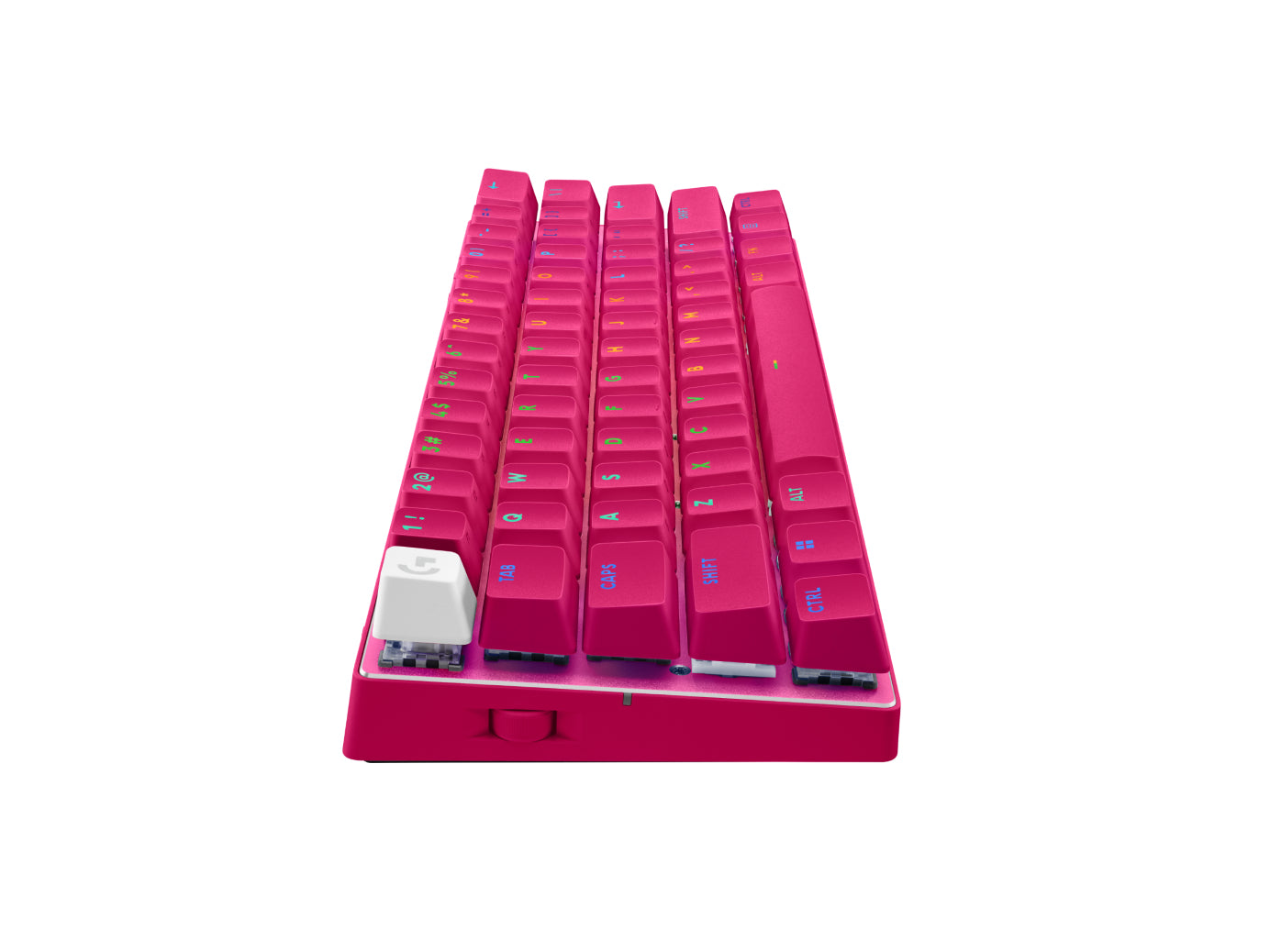 Logitech G PRO X 60 – Gaming-Tastatur 60% – Mechanisch – Bluetooth & 2,4 GHz – QWERTY (US-INT) – Magenta