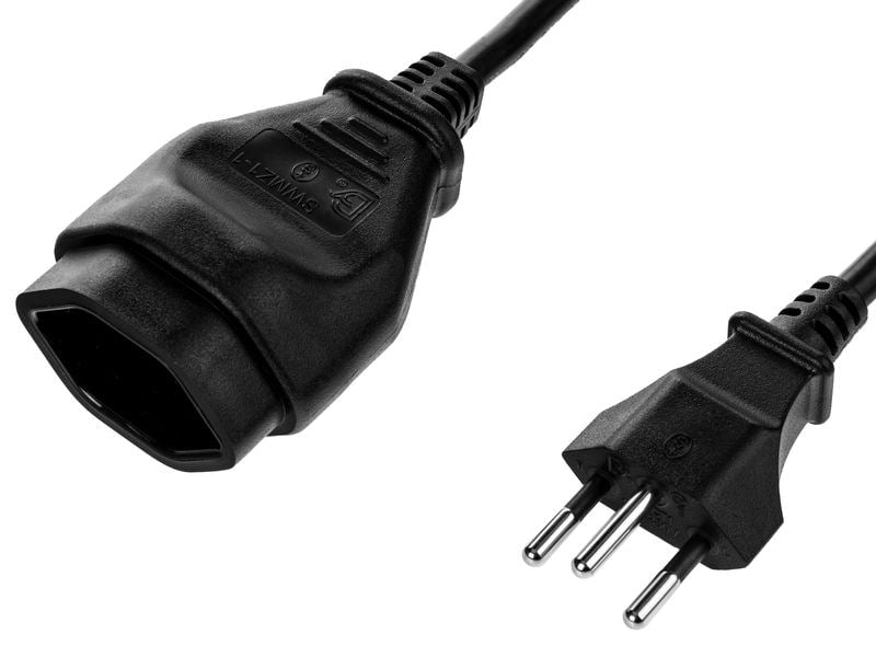 Furber. Furber F.power Verlängerungskabel – T12–T13, 1 m, 3×1 mm², schwarz, 3er-Set