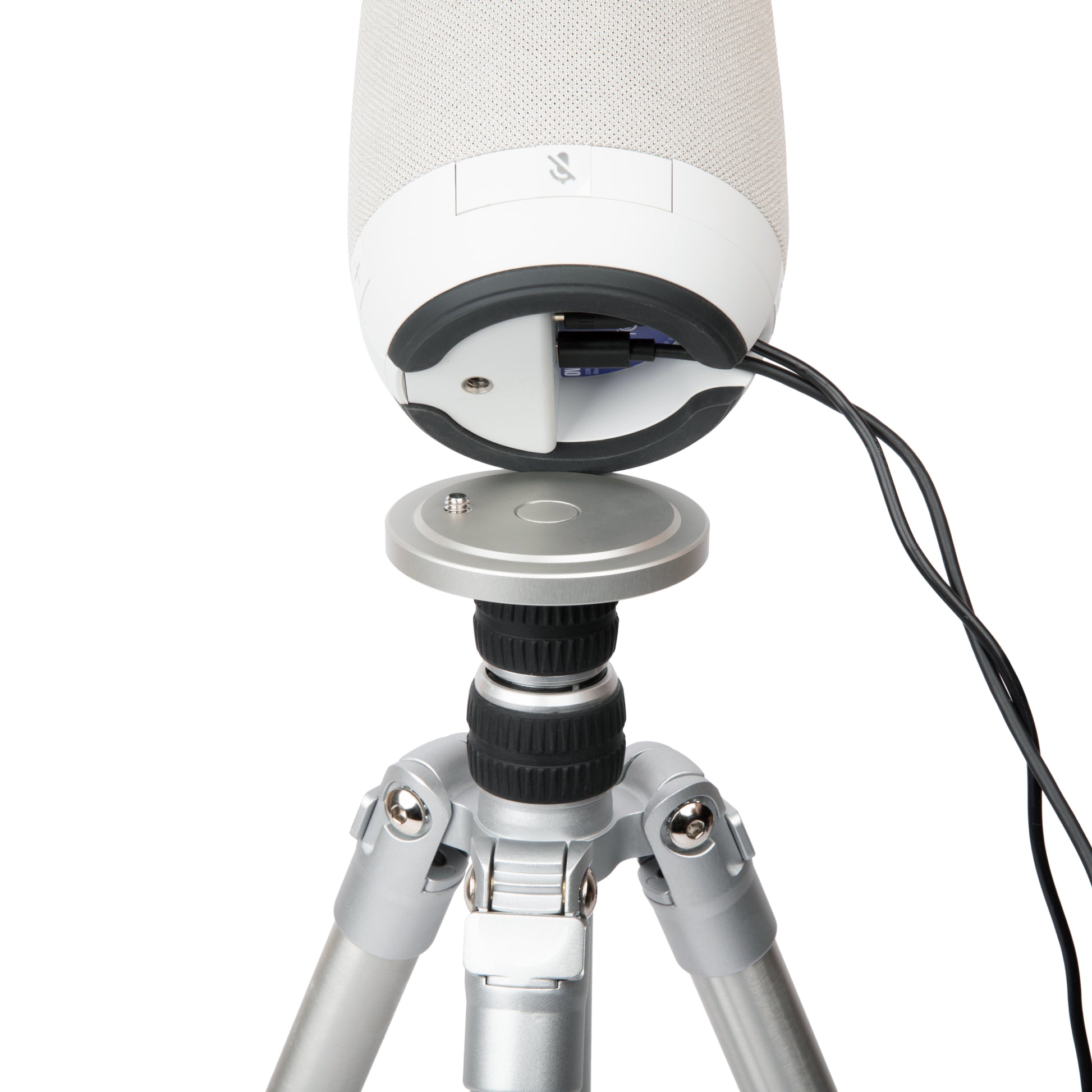 Owl Labs Meeting Owl Stativ – 3-Bein, 44,8 cm, 1/4" Montage, 360° – für Meeting Owl 3, Meeting Owl 4+ – Silber