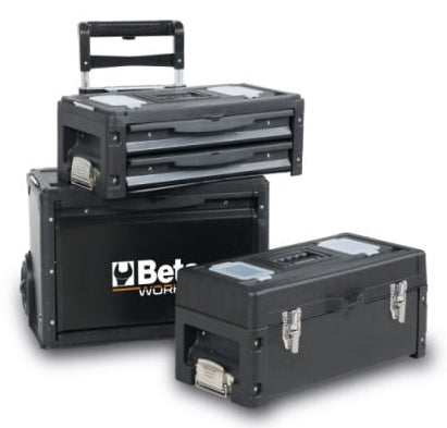 Beta BW 4300E/21 Werkzeugkoffer – bestückt, 212-teilig, mit Rollen, mit Griff, 4 Fächer, schwarz