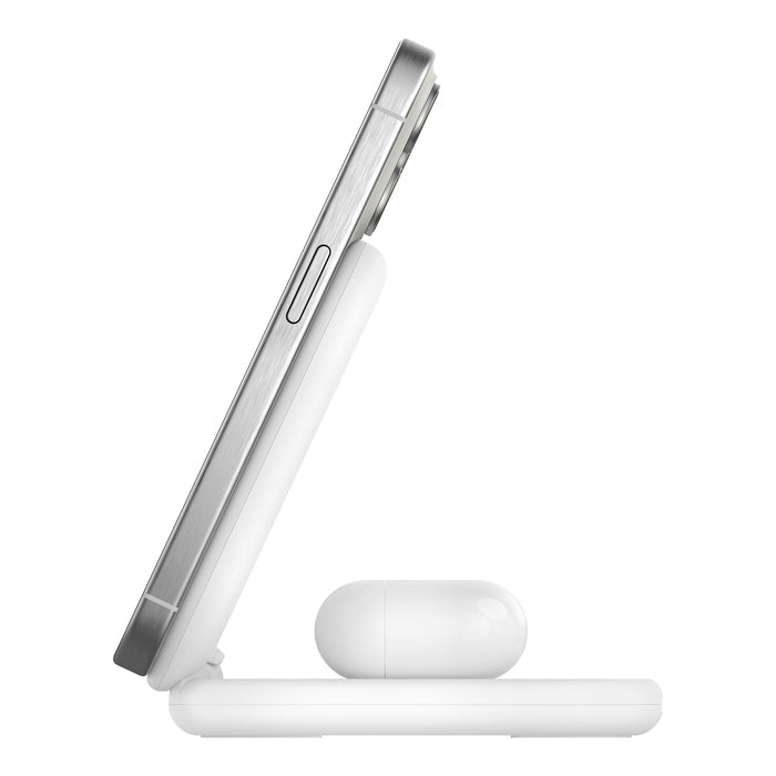 Belkin Boost Charge Ladestation – 15 W, Qi, klappbar, 2-in-1 – für Qi-kompatible Smartphones
