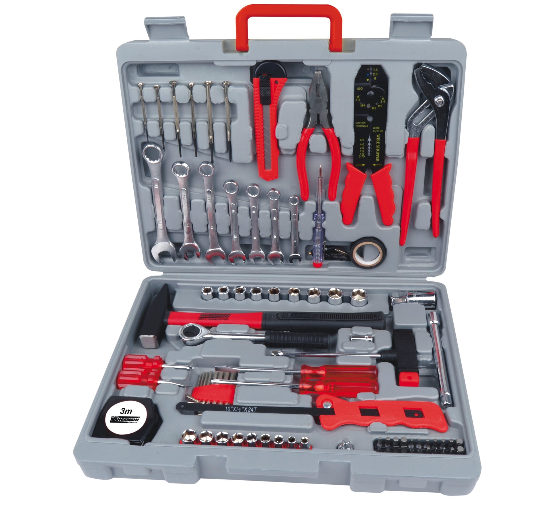 BRÜDER MANNESMANN M29555 Werkzeugkoffer – 405 × 310 × 90 mm, Kunststoffkoffer