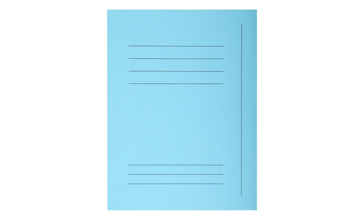 Exacompta Dokumentenmappe Jura 250 A4 – Karton, Blau, 3 Klappen, bis 200 Blatt, 50 Stk.