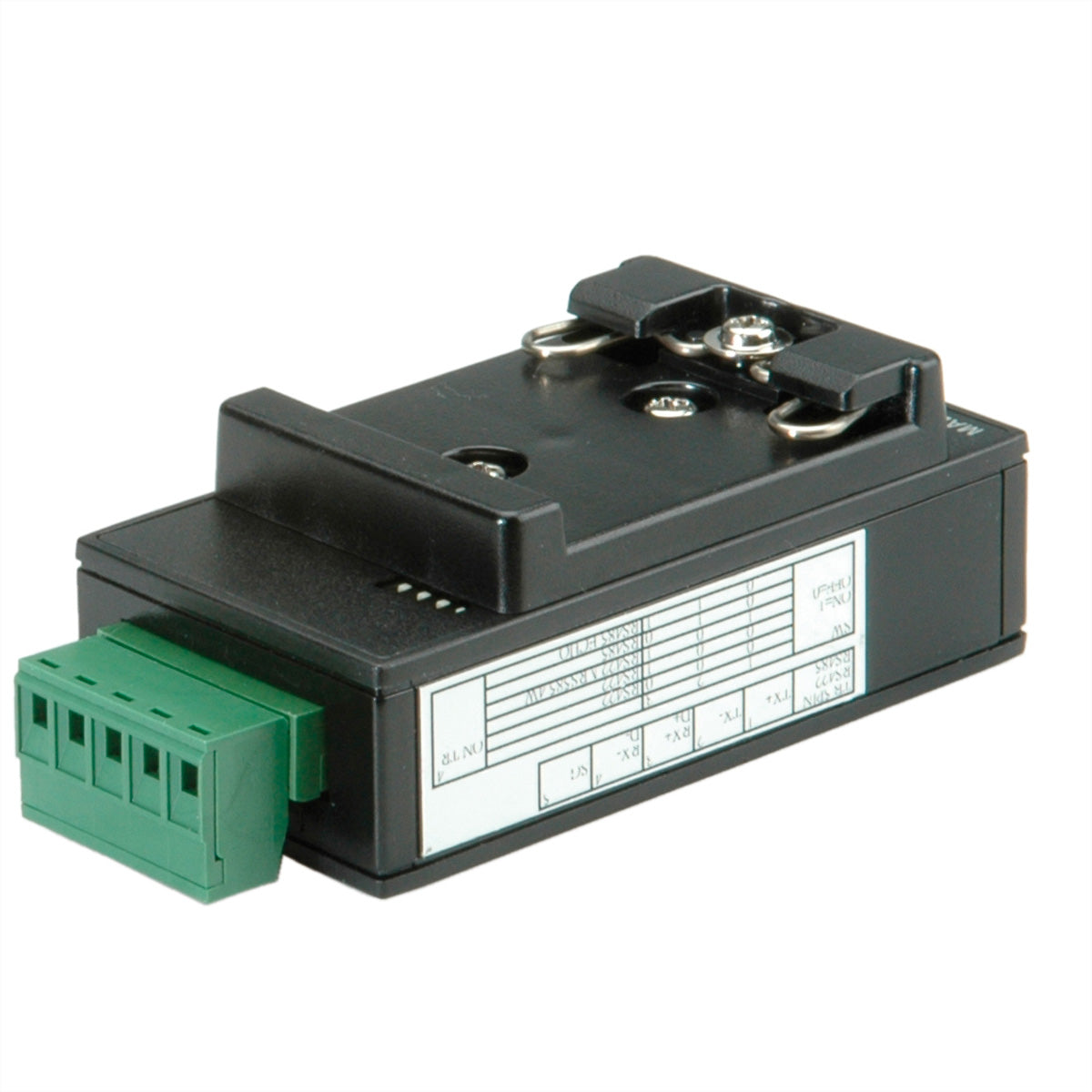 ROLINE USB-Seriell Konverter USB-A zu RS422/RS485 – USB 2.0, Klemmenblock, DIN-Hutschiene – für Windows