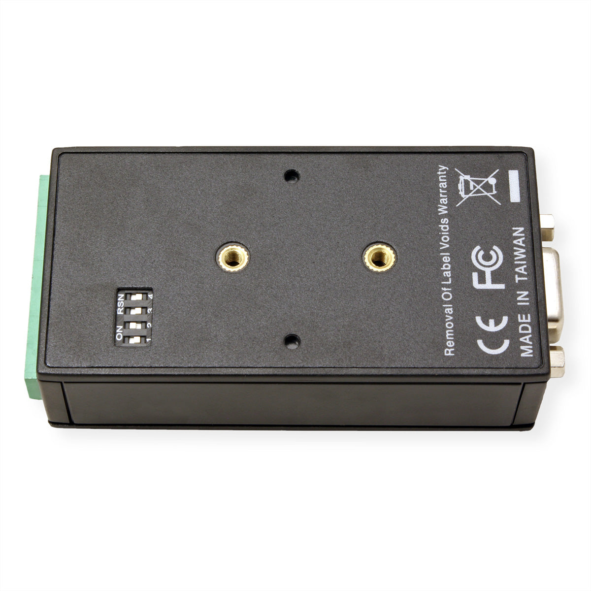 ROLINE RS422/485 zu RS232 Konverter – 115 Kbit/s, DB9 zu Klemmenblock, DIN-Hutschiene, isoliert 3000 VDC