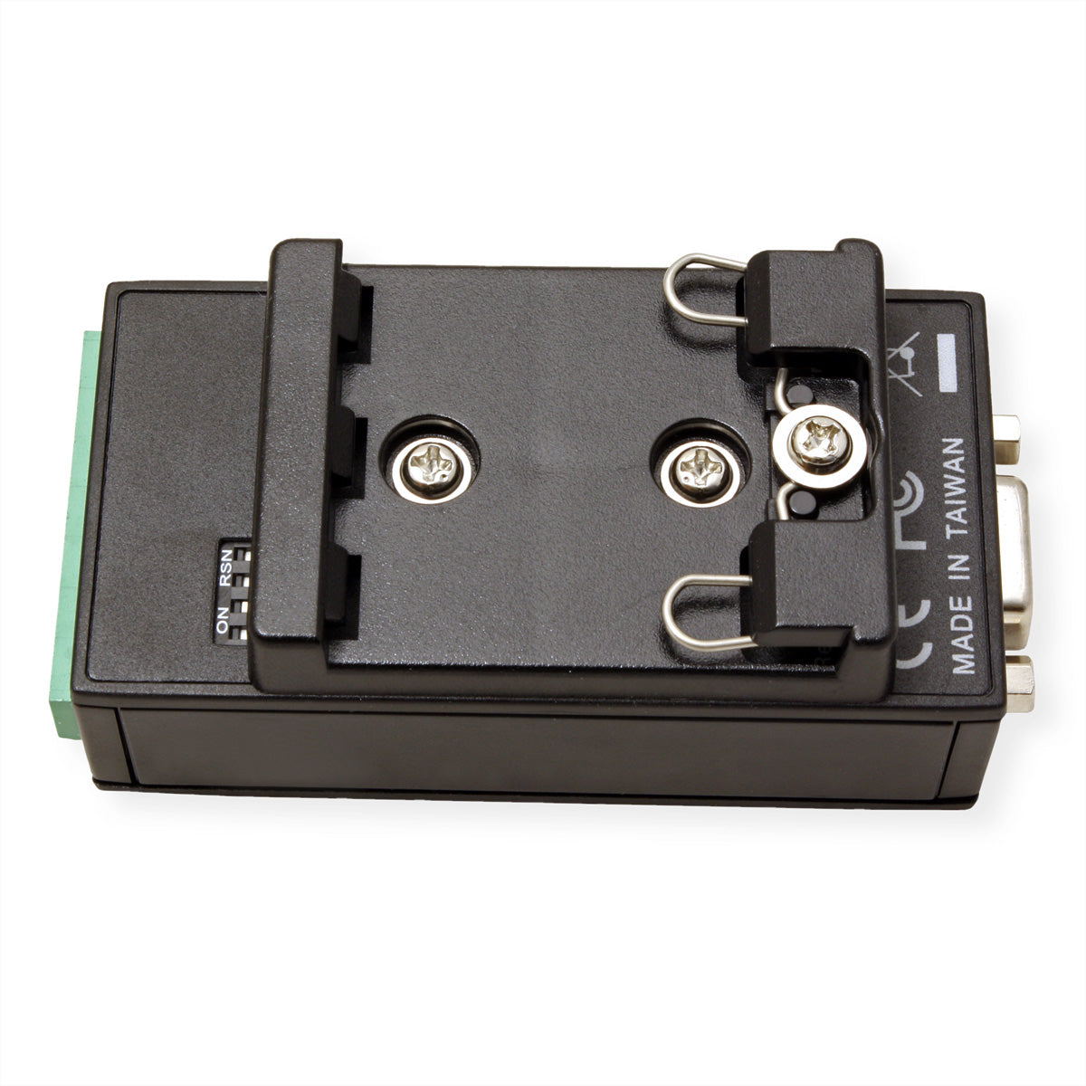 ROLINE RS422/485 zu RS232 Konverter – 115 Kbit/s, DB9 zu Klemmenblock, DIN-Hutschiene, isoliert 3000 VDC