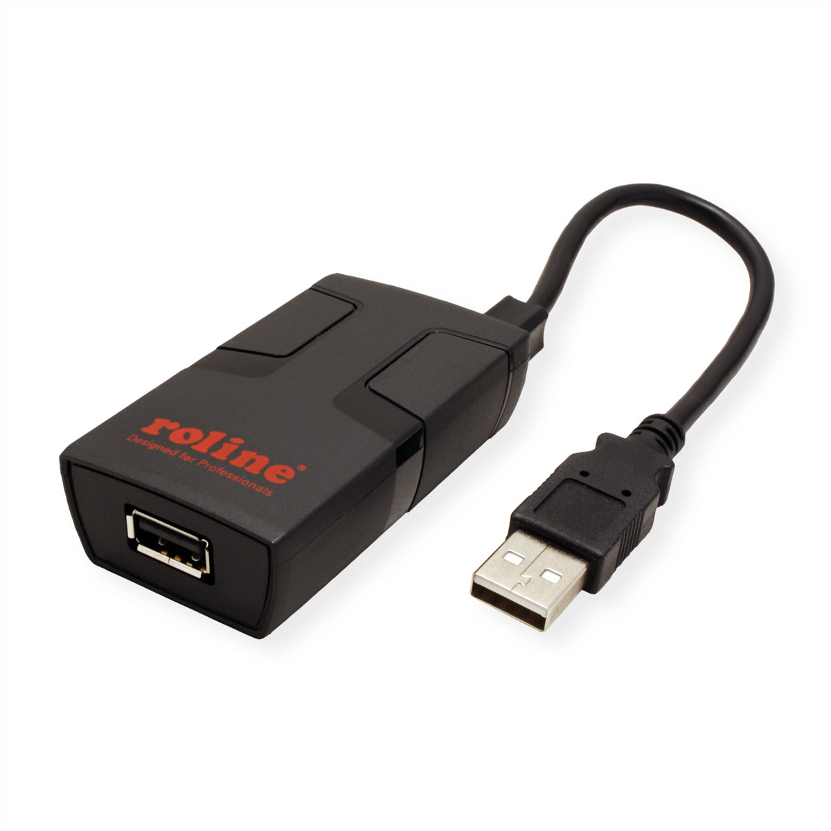 ROLINE USB-Adapter USB-A Stecker auf USB-A Buchse – USB 2.0 (12 Mbit/s) – Galvanische Trennung 5'000 V