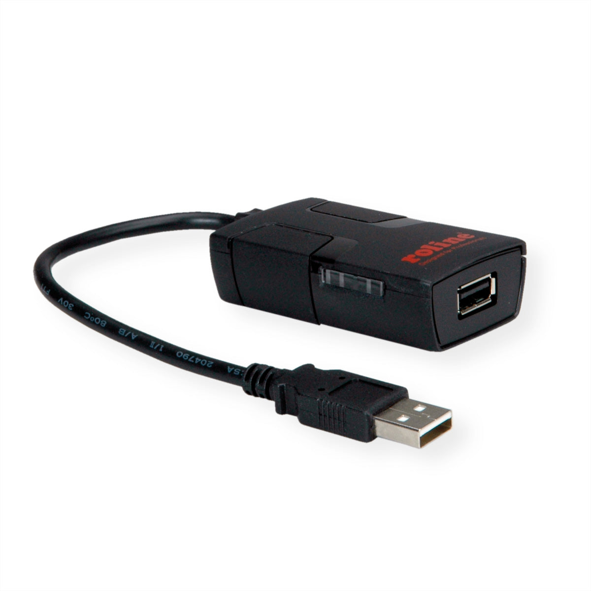 ROLINE USB-Adapter USB-A Stecker auf USB-A Buchse – USB 2.0 (12 Mbit/s) – Galvanische Trennung 5'000 V