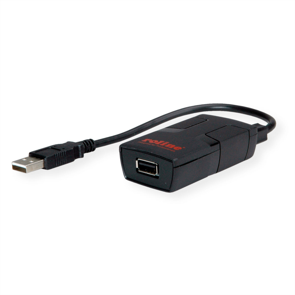 ROLINE USB-Adapter USB-A Stecker auf USB-A Buchse – USB 2.0 (12 Mbit/s) – Galvanische Trennung 5'000 V