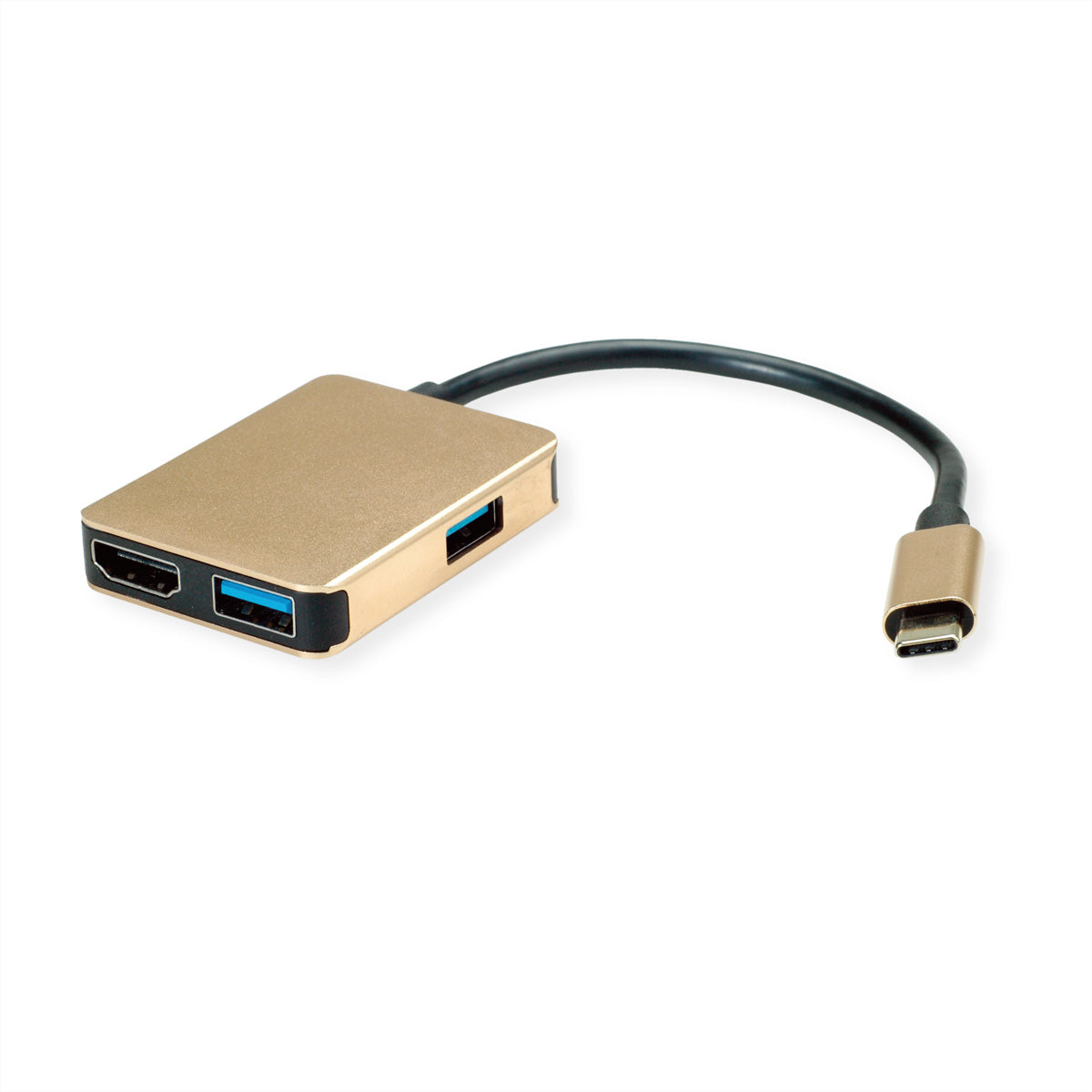 ROLINE Dockingstation – USB-C, 1× HDMI, 2× USB-A, für MacBook/Notebook