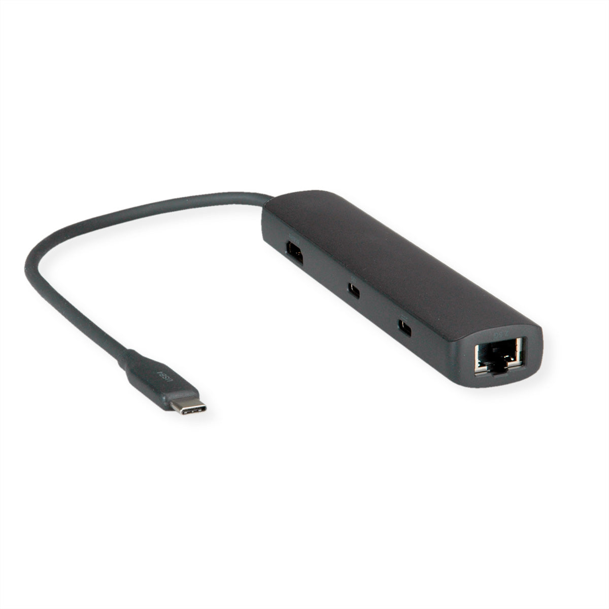 ROLINE Dockingstation – USB-C, 1× HDMI, 2× USB-A, 1× USB-C, 60 W PD, 2,5GbE, für Windows/Mac