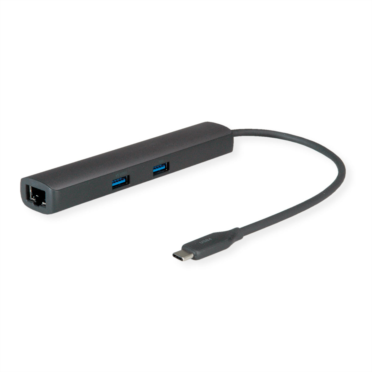 ROLINE Dockingstation – USB-C, 1× HDMI, 2× USB-A, 1× USB-C, 60 W PD, 2,5GbE, für Windows/Mac