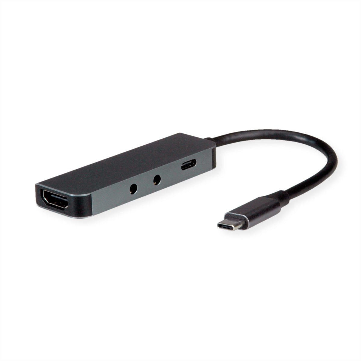 ROLINE Dockingstation – USB-C, 1× HDMI, 3,5 mm Audio, 100 W PD, für Windows/Mac