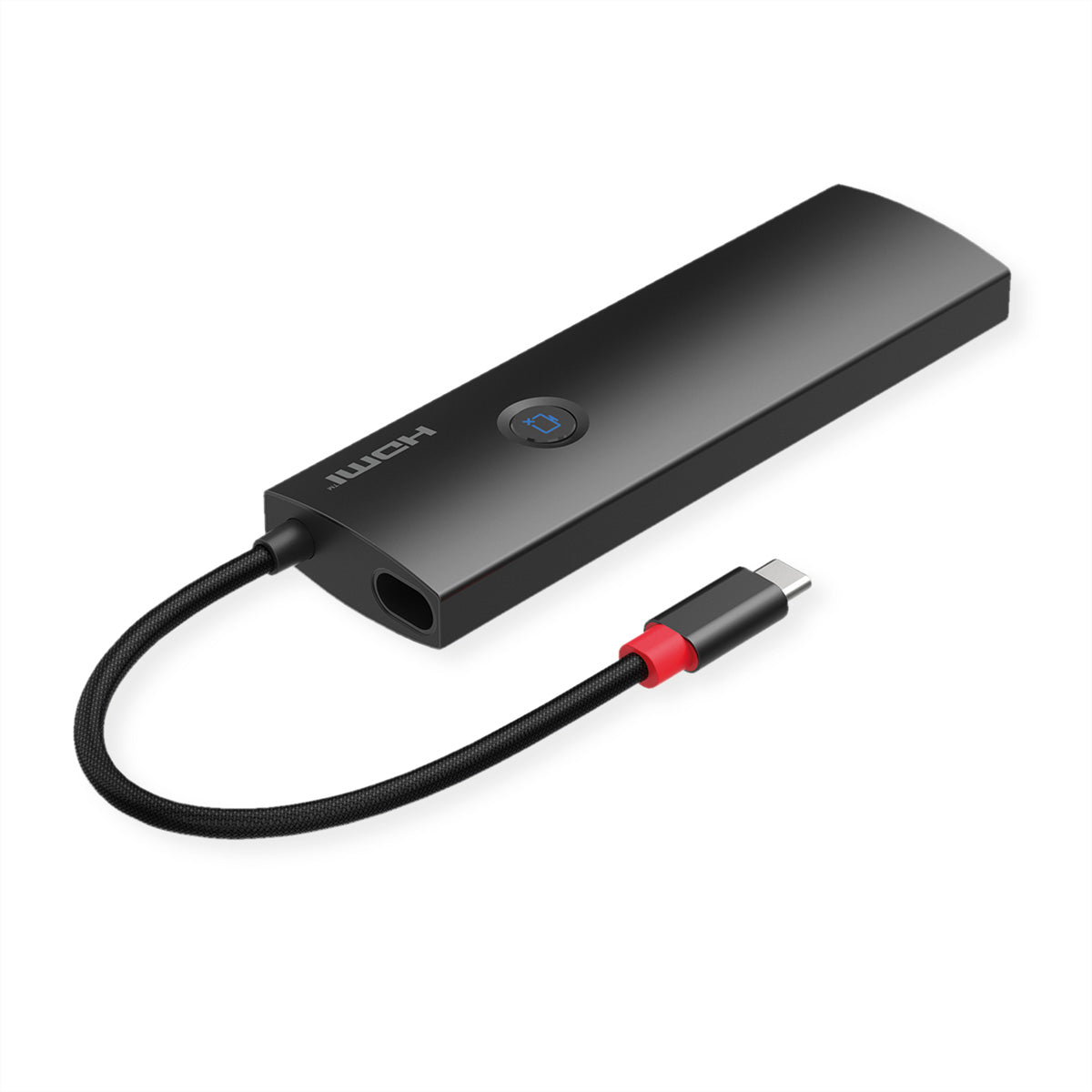 ROLINE Dockingstation – USB-C, 1× HDMI, 2× USB-A, 100 W PD, GbE, SD/microSD, für Windows/Mac