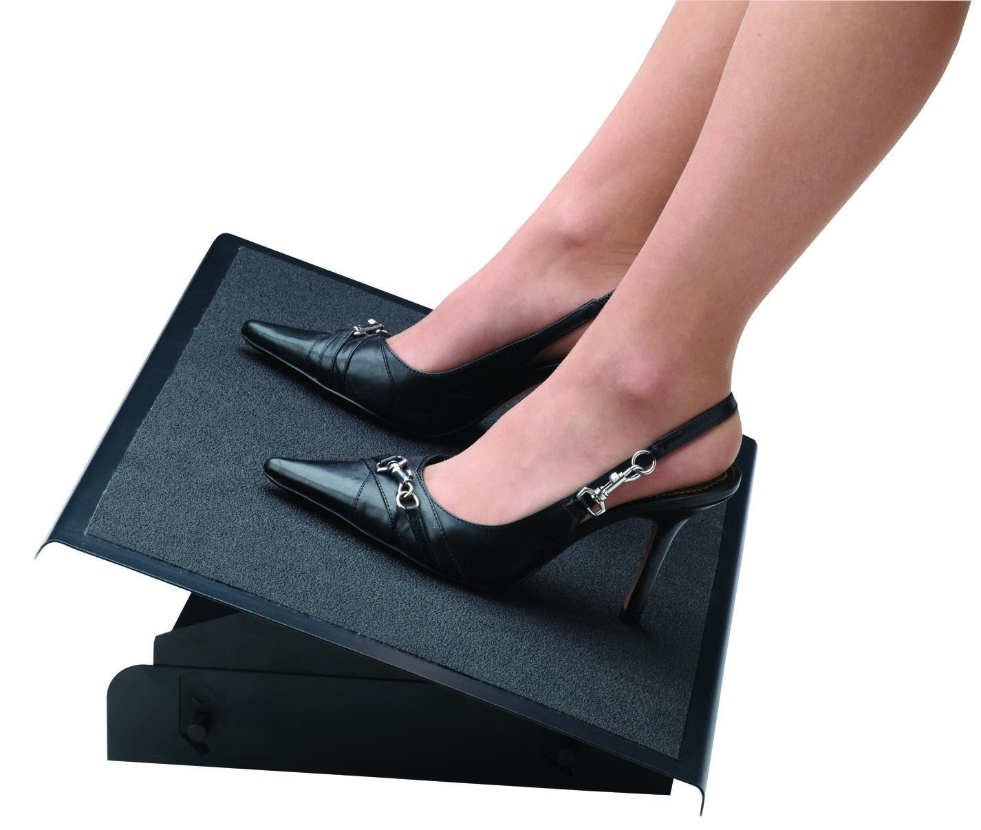 Fellowes Fussstütze Professional Series – 56 × 34,9 × 10,2 cm, Stahl, Schwarz