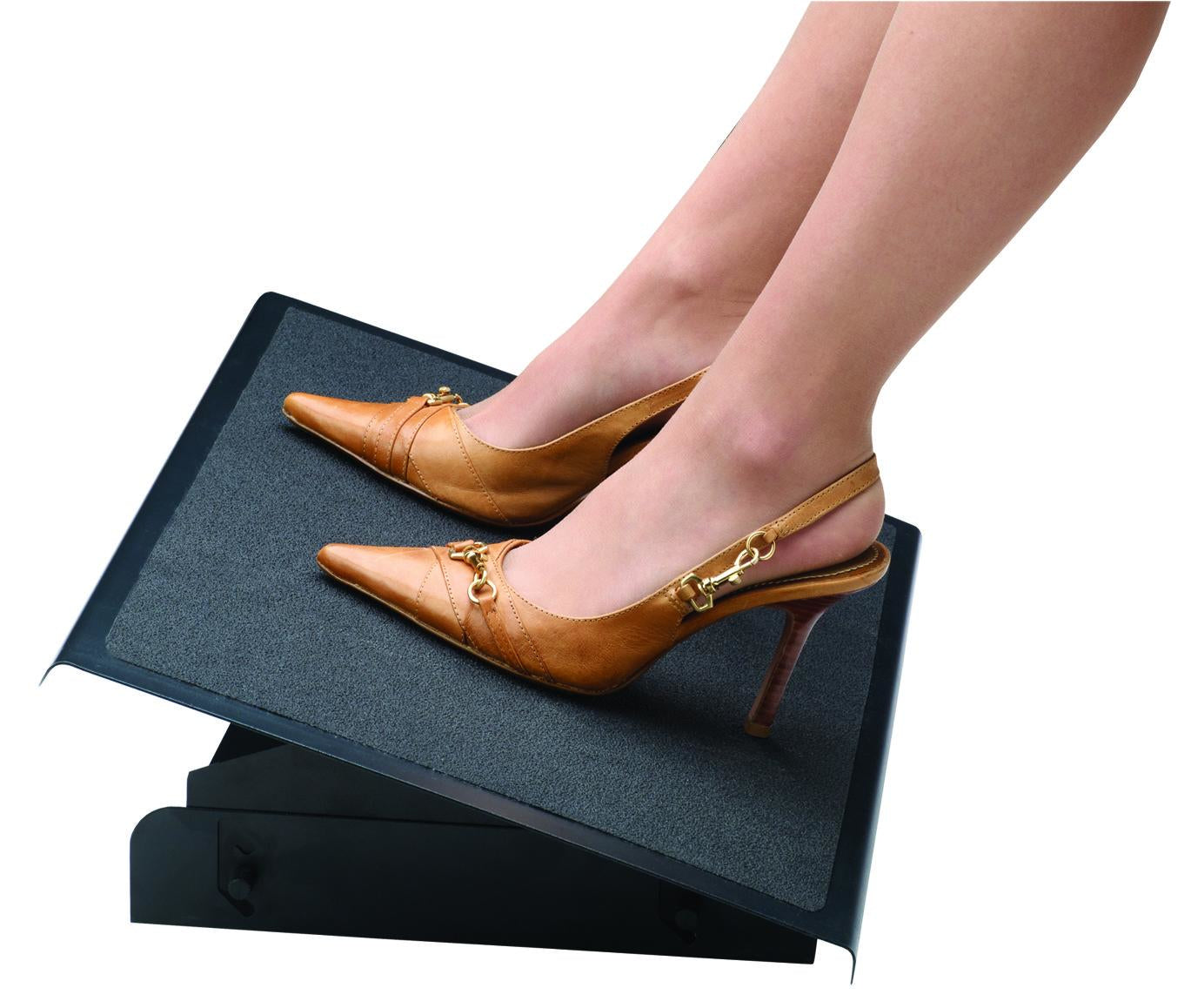 Fellowes Fussstütze Professional Series – 56 × 34,9 × 10,2 cm, Stahl, Schwarz