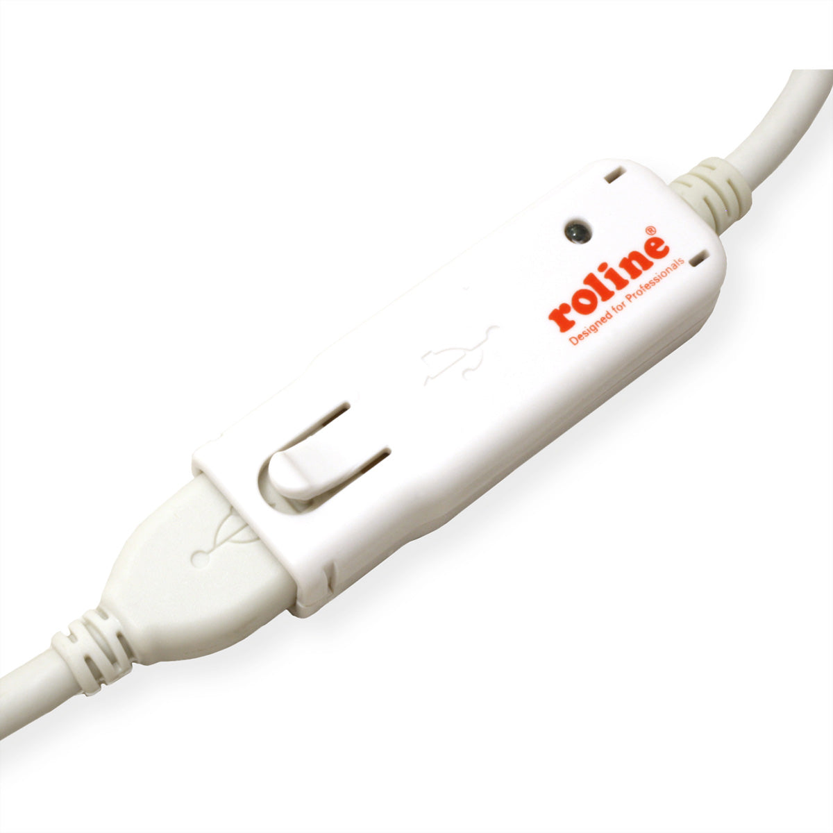 ROLINE USB-A Verlängerungskabel (Stecker auf Buchse) – USB 2.0 (480 Mbit/s) – 12 m – Aktiv – für 12.04.1085
