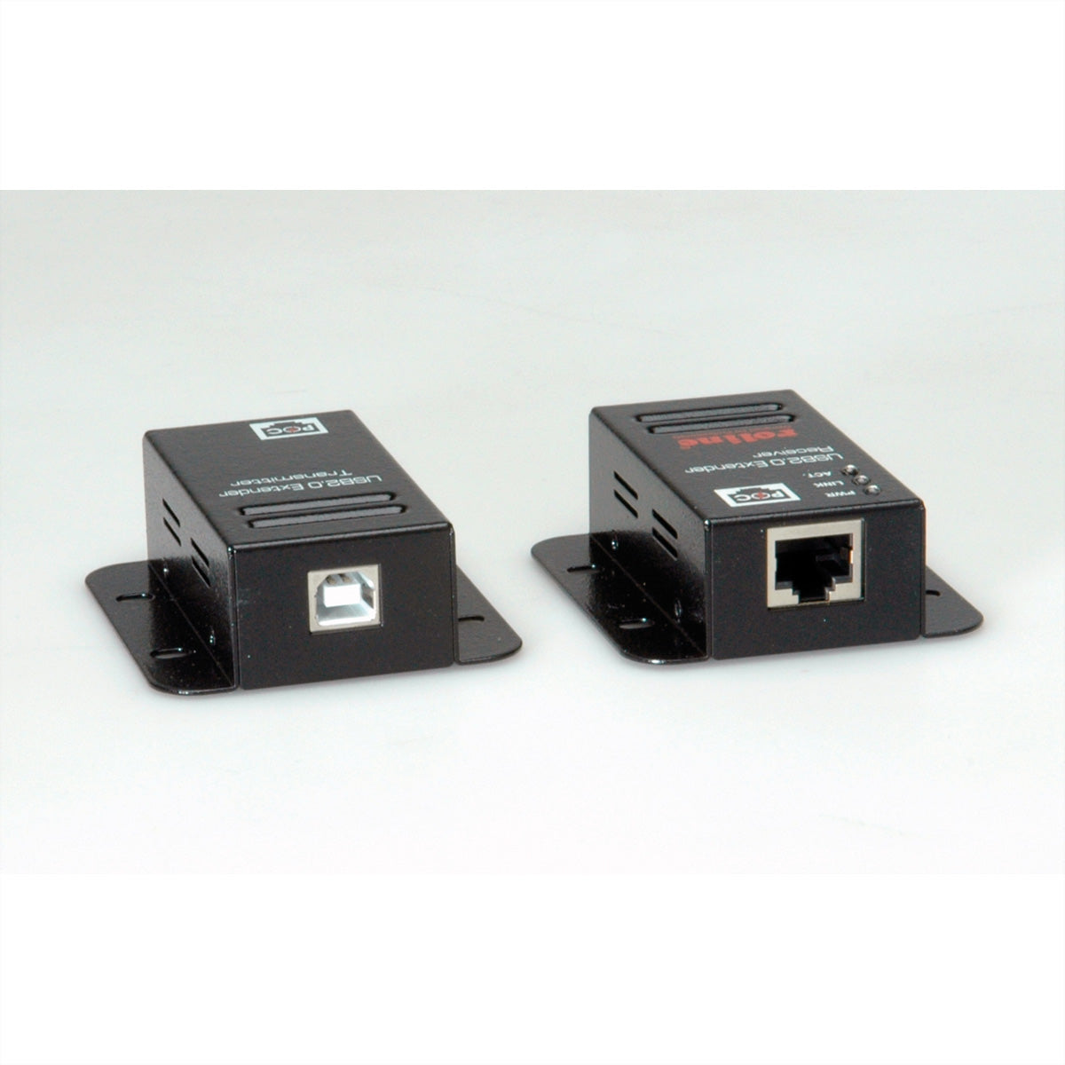 ROLINE USB-Verlängerung USB-B zu USB-A – 50 m, USB 2.0 Hi-Speed 480 Mbit/s, PoC – Schwarz