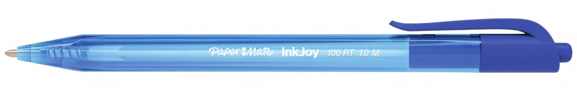Papermate InkJoy 100RT Kugelschreiber – 20er Pack, Blau, Spitze 1 mm, Druck