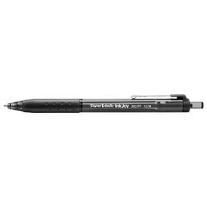Papermate InkJoy 300RT Kugelschreiber – 12er Pack, Schwarz, 1 mm Spitze, Druckmechanik