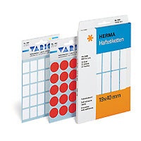 HERMA Vario Schmucketiketten – Motiv Farbpunkte – Papier, 100 Stk, 5 Bogen, Ø 19 mm, permanent haftend