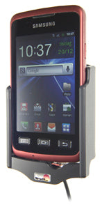 Brodit 512322 – Auto-Ladegerät – Eingebautes Ladegerät 12/24 V – für Samsung Galaxy Xcover GT-S5690 – Schwarz