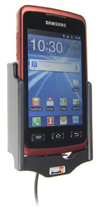 Brodit 512322 – Auto-Ladegerät – Eingebautes Ladegerät 12/24 V – für Samsung Galaxy Xcover GT-S5690 – Schwarz