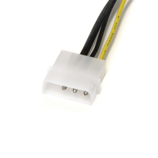 StarTech.com PCIe Stromkabel – 2× LP4–8-Pin PCIe, 0,153 m, Schwarz/Gelb
