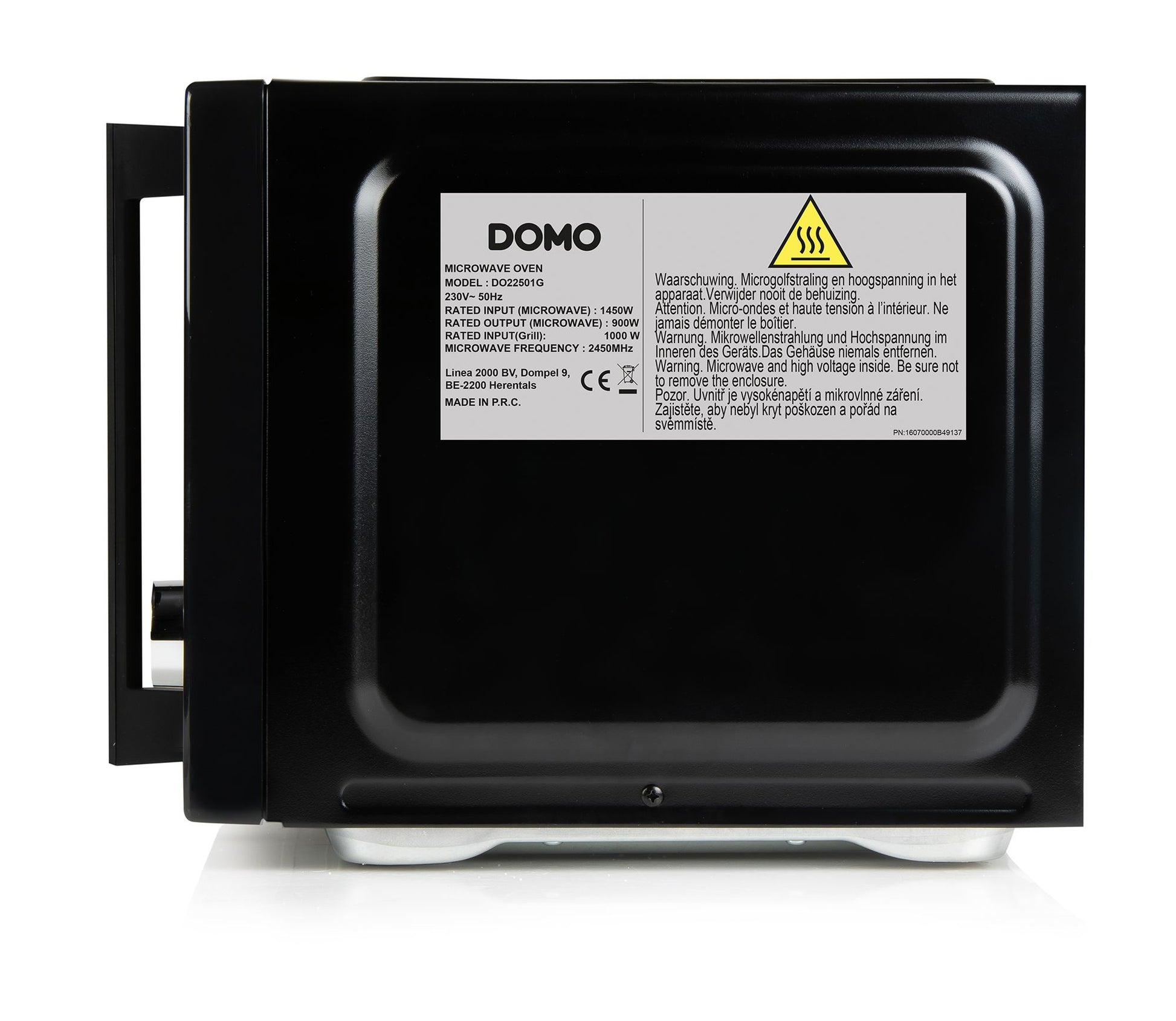 Domo Grill Mikrowelle DO22501G – 25 l, Grill, 1000 W – Schwarz