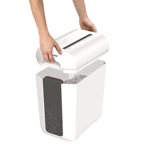 Fellowes Powershred LX65 – Aktenvernichter, DIN P-4, Partikelschnitt 4 × 40 mm, 10 Blatt, 22 l