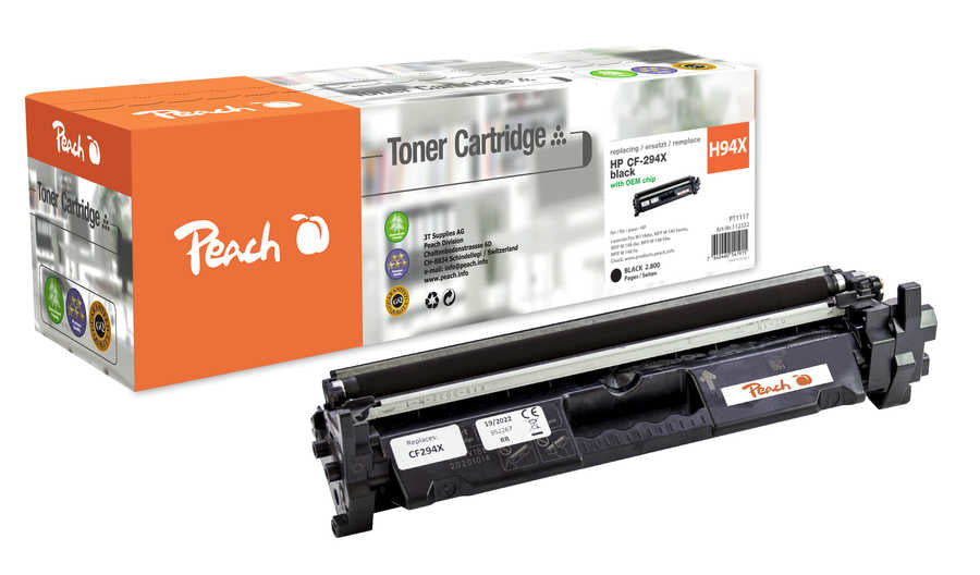 Peach CF294X/94X Schwarz Toner – Kompatibel XL – 2'800 Seiten – für HP LaserJet Pro M118/MFP M148/MFP M148 f