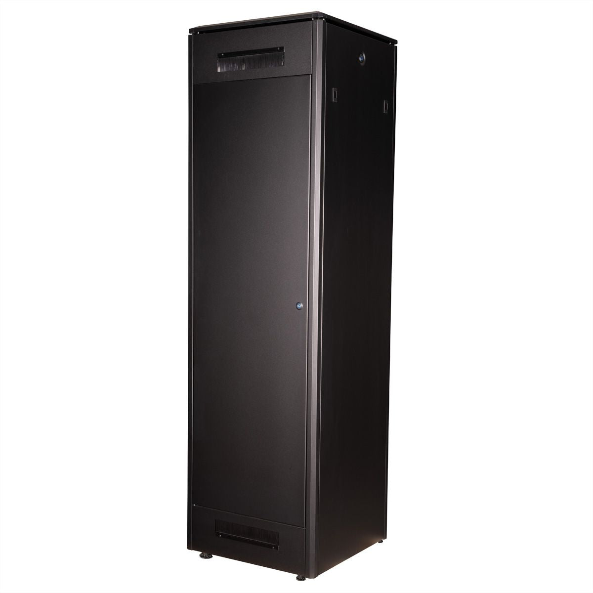 ROLINE Pro – 19" Netzwerkschrank 47U, IP20, abschliessbar, 600 × 600 × 2276 mm, schwarz, Stahl