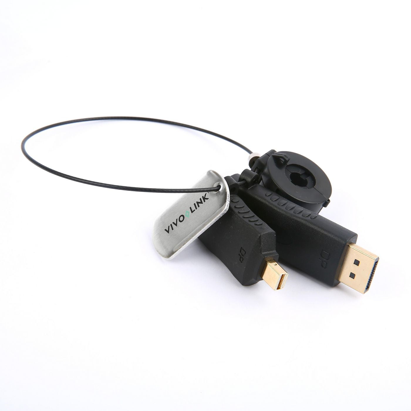 Vivolink Adapter DisplayPort zu Mini DisplayPort – Plug & Play, für Windows/Mac, Schwarz
