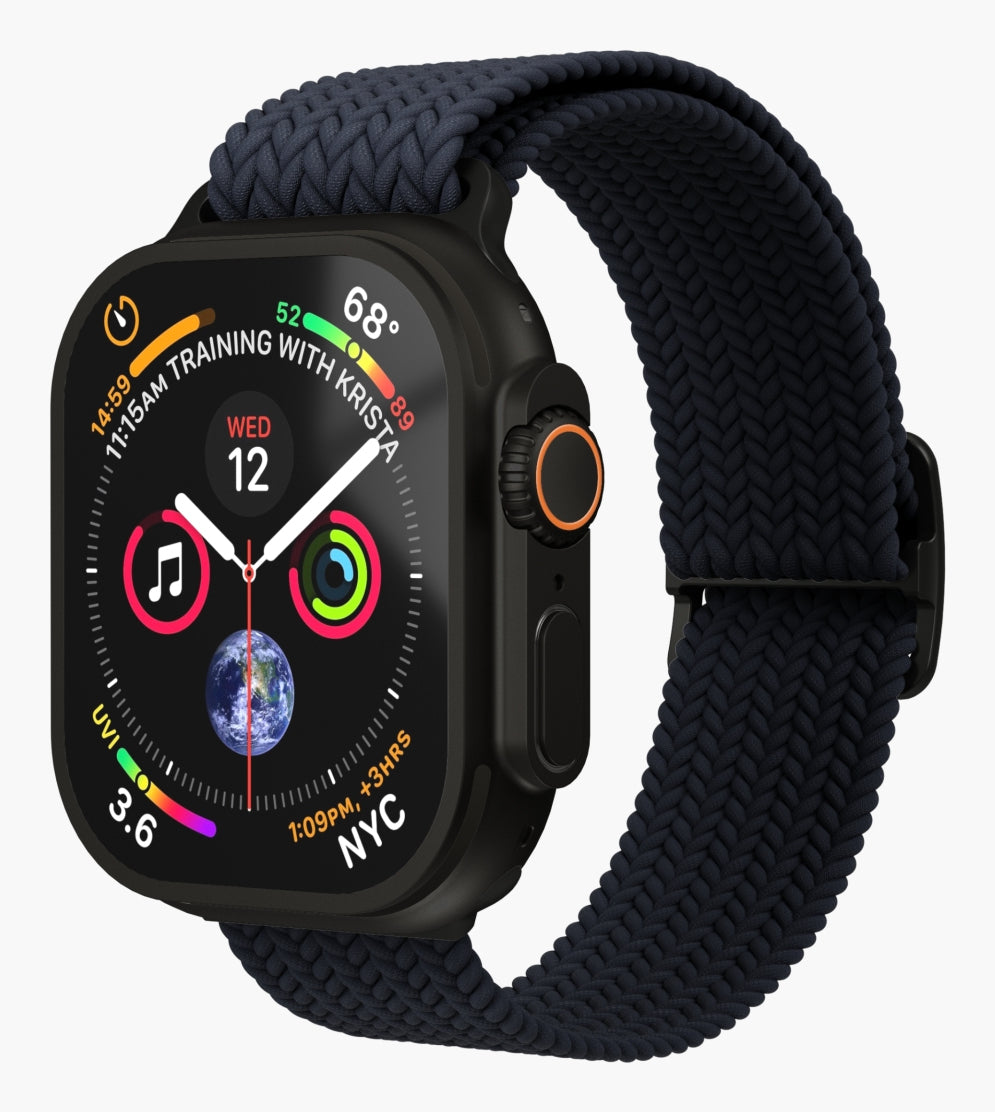 Vonmählen Woven Loop – Armband – für Apple Watch – Navy/Schwarz, Einheitsgrösse, Nylon