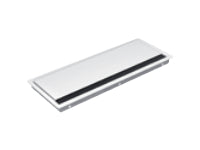 Bachmann CONI COVER Einbausteckdosenleiste, Einbau, Edelstahl, 387×149 mm – Weiss