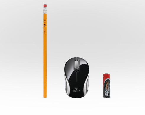 Logitech M187 Mini – Maus – Kabellos (2,4 GHz), beidhändig, Rot