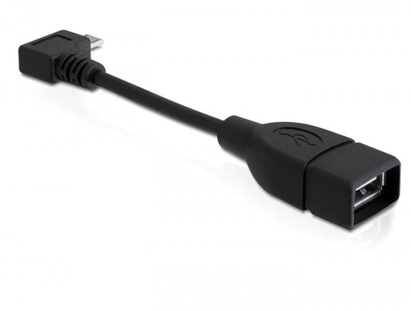DeLOCK 83104 Adapter USB-OTG Micro-USB B zu USB-A – USB 2.0, 480 Mbit/s, 0,11 m, für OTG-Geräte