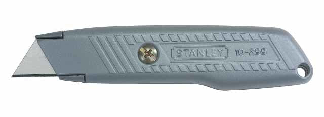 Stanley 299 – Trapezmesser 19 mm, Zink, Klingenarretierung, Grau