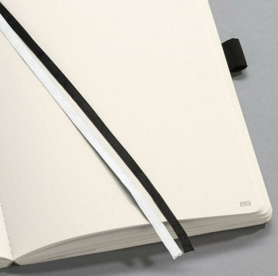 Sigel Notizbuch Conceptum, 108 × 151 mm, liniert, Fadenheftung, 194 Seiten, 80 g/m² – schwarz
