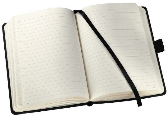 Sigel Notizbuch Conceptum, 108 × 151 mm, liniert, Fadenheftung, 194 Seiten, 80 g/m² – schwarz