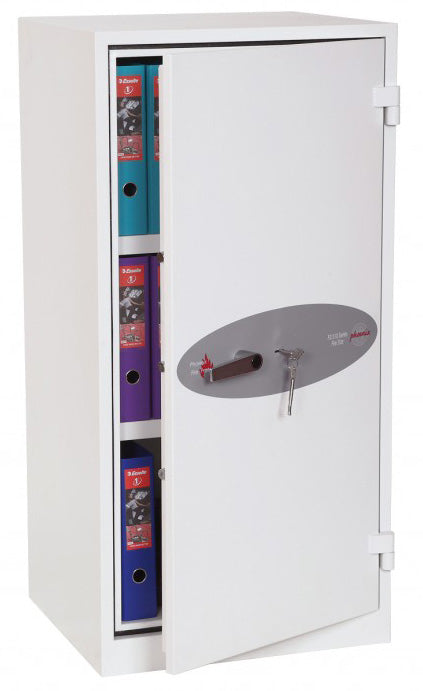 Phoenix Safe Co. Phoenix Feuerschutztresor FS1511K – Schlüsselschloss – 230 l – Feuerschutz 30 min – Weiss